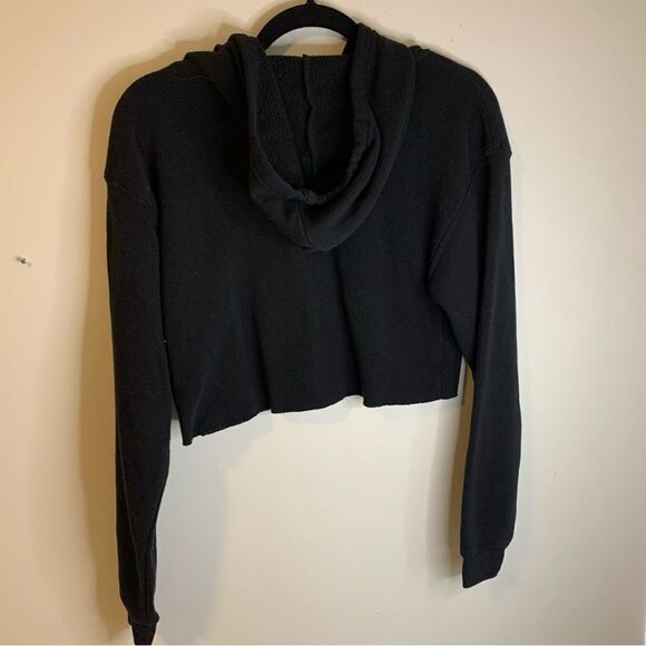 Thread & Needle Boathouse Thug Life Cropped Hoodie Black Size Small - Picture 2 of 8